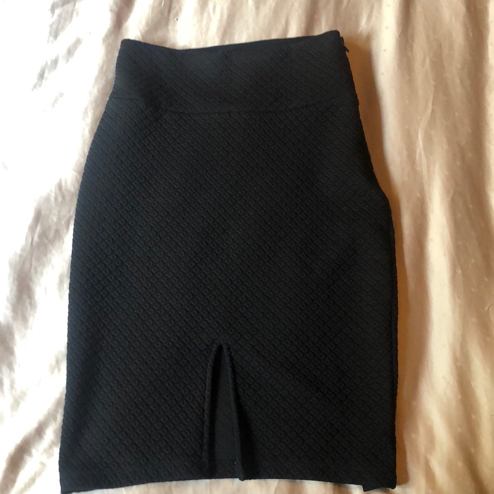 Black pencil skirt